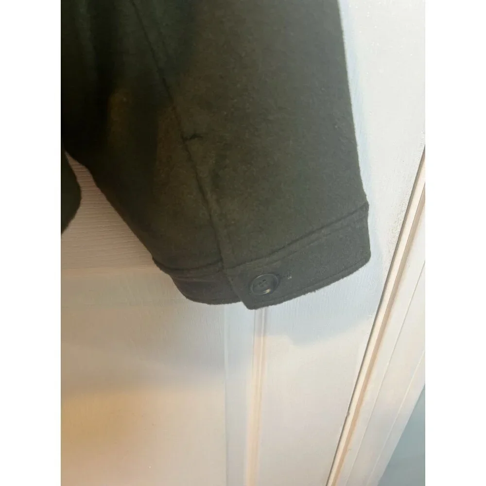 Eden Society Green Utility Jacket Coat XL Mid Weight Flap Pockets Button Up NWT - Picture 5 of 9
